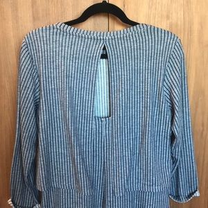 Navy & white stripe topshop dress